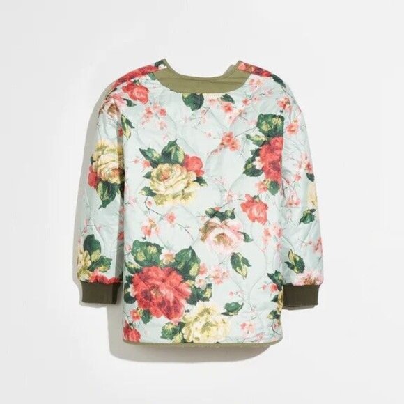 NWT Bellerose Havana Girls Forest Quilted Faux Fur Jacket Size 12 NWT - Picture 2 of 16